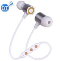 MG-G22 draagbare sport magnetische absorptie Bluetooth V 5.0 Bluetooth hoofdtelefoon ondersteuning TF-kaart (wit) - thumbnail