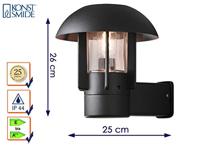 Konstsmide Heimdal 404-750 Buitenlamp (wand) Spaarlamp, LED E27 60 W Zwart - thumbnail
