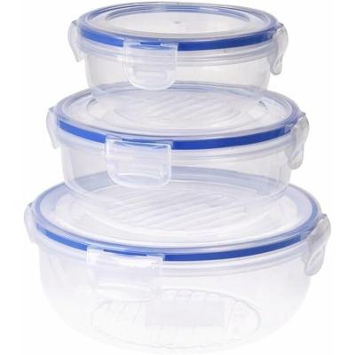 Set Lunchboxen Excellent Houseware 024000670 Plastic Rond 400 ml 800 ml 1,4 L 3 Stuks Set Lunchboxen Excellent Houseware 024000670 Plastic Rond 400 ml 800 ml 1,4 L 3 Stuks