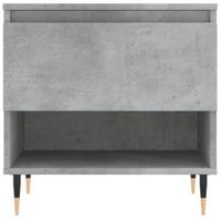 Salontafel 50x46x50 cm bewerkt hout betongrijs - thumbnail