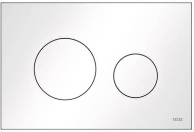 TECE Loop bedieningspaneel glanzend wit voor TECE Profil