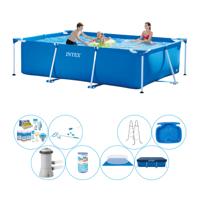 Intex Frame Pool Rechthoekig 300x200x75 cm - Alles in 1 Zwembad Pakket - thumbnail