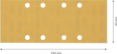 Bosch Accessories EXPERT C470 2608900870 Oscillerend schuurpapier Geperforeerd Korrelgrootte (num) 320 (l x b) 230 mm x 93 mm 10 stuk(s) Bosch Accessories EXPERT C470 2608900870 Oscillerend schuurpapier Geperforeerd Korrelgrootte (num) 320 (l x b) 230 mm x 93 mm 10 stuk(s)