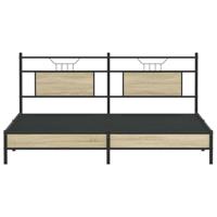 Bedframe zonder matras hout sonoma eikenkleurig 183x203 cm - thumbnail