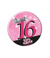 Sweet Sixteen Button Roze - thumbnail
