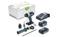 Festool accu schroefboormachine quadrive tdc 18/4 5.0/4.0 i-plus - thumbnail