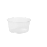 Bakje PP rond glashelder 250cc 100 stuks - thumbnail