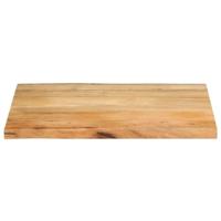 Tafelblad met natuurlijke rand 70x60x3,8 cm massief mangohout - thumbnail