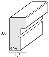 Deknudt S40AK1 P1 30x40 Wissellijst Papierformaat: 30 x 40 cm Wit - thumbnail