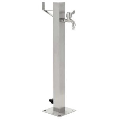 VidaXL Tuinwaterkolom vierkant 65 cm roestvrij staal