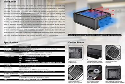 Silverstone GD10 HTPC Zwart Silverstone GD10 HTPC Zwart