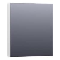 Brauer Impress Spiegelkast 60 cm - zonder Verlichting - Met 1 Linksdraaiende Dubbelzijdige Spiegeldeur - Hoogglans Wit - thumbnail