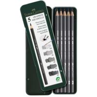 Faber Castell Aquarelpotlood Graphite - etui a 5 stuks - thumbnail