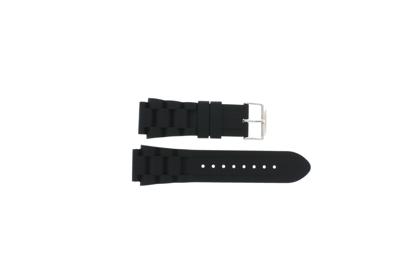 Horlogeband Universeel XH12 Silicoon Zwart 22mm