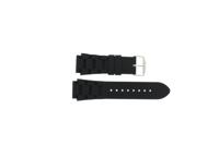 Horlogeband Universeel XH12 Silicoon Zwart 22mm - thumbnail