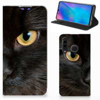 Huawei P30 Lite New Edition | Hoesje maken | Zwarte Kat - thumbnail