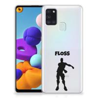 Samsung Galaxy A21s Telefoonhoesje met Naam Floss - thumbnail