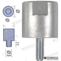 Ánodos para Yanmar - Yanmar TEN01310 - ANODO YANMAR BARRA MOTOR ZINC Ø 40MM - thumbnail