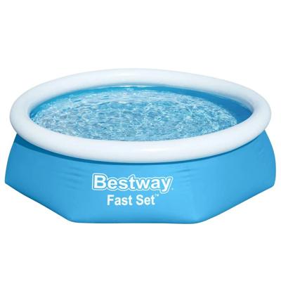 Bestway fast set zwembad opblaasbaar rond 244x66 cm