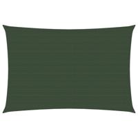 VidaXL Zonnezeil 160 g/m² 2x3,5 m hdpe donkergroen - thumbnail