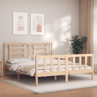 Bedframe zonder matras massief grenenhout 160x200 cm