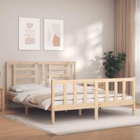 Bedframe zonder matras massief grenenhout 160x200 cm - thumbnail
