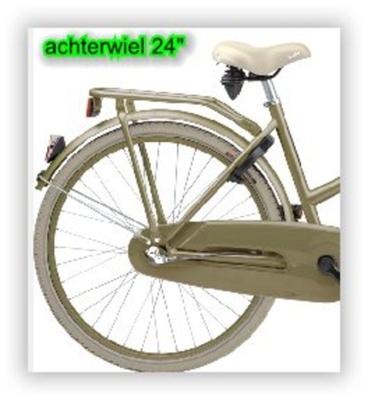 Batavus Achterwiel 24" n3rn pick-up ms velg silverblond