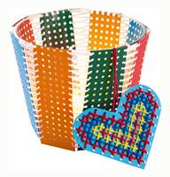 Creativ Company Kruissteken karton , afm 17,5x24,5 cm, diverse kleuren, 10 vel/ 1 doos - thumbnail