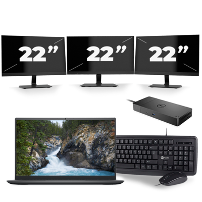 Dell Vostro 14 5410 - Intel Core i5-11e Generatie - 14 inch - 16GB RAM - 256GB SSD - Windows 11 + 3x 22 inch Monitor Dell Vostro 14 5410 - Intel Core i5-11e Generatie - 14 inch - 16GB RAM - 256GB SSD - Windows 11 + 3x 22 inch Monitor
