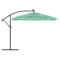 VidaXL Parasol met stalen paal 290x290x238 cm groen - thumbnail