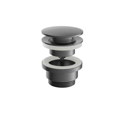 Hotbath Plug Archie Altijd Open Schroef Rond Geborsteld Gunmetal PVD Hotbath Plug Archie Altijd Open Schroef Rond Geborsteld Gunmetal PVD