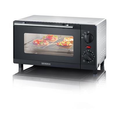 Severin mini-oven 9 Liter zwart 800w
