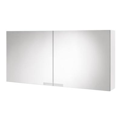 Spiegelkast Tiger Items 105 cm Met 2 Dubbelzijdige Spiegeldeuren Hoogglans Wit