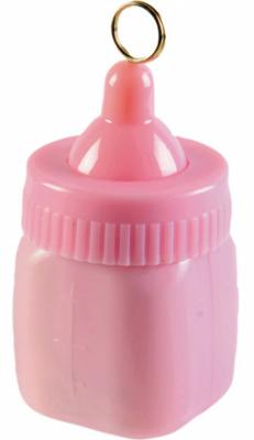Amscan Ballongewicht babyfles roze 9 cm | 24 stuks