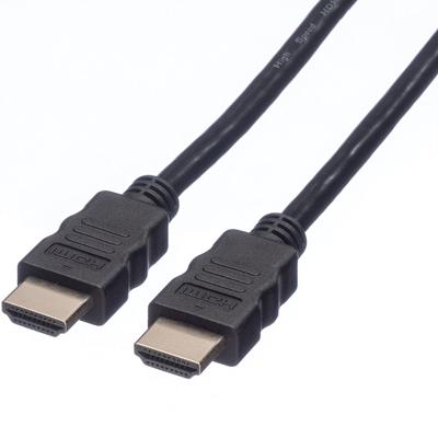 ROLINE HDMI High Speed kabel met Ethernet, TPE, zwart, 1 m