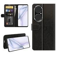 Casecentive Magnetische Leren Wallet case Huawei P50 zwart - thumbnail