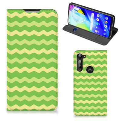 Motorola Moto G8 Power | Hoesje met Magneet | Waves Green