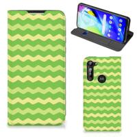 Motorola Moto G8 Power | Hoesje met Magneet | Waves Green - thumbnail