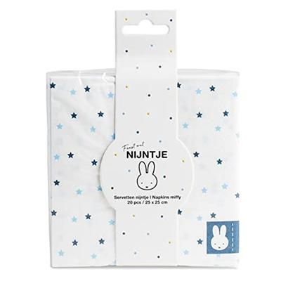 Haza Witbaard Servetten nijntje blauw, 20st. Haza Witbaard Servetten nijntje blauw, 20st.