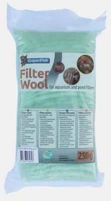 Groene Filterwatten Grof 250 Gr aquaria Superfish - Superfish