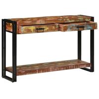 Wandtafel Multikleur 120 x 33 x 75 cm Massief Gerecycled Hout - thumbnail