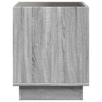 Salontafel met Infinity LED 50x50x50 cm grijs sonoma eikenkleur - thumbnail