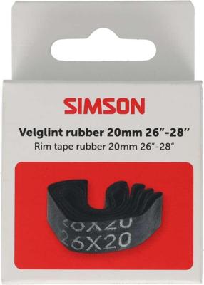 Velglint Simson 26-28" 20mm breed - zwart