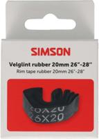 Velglint Simson 26-28" 20mm breed - zwart - thumbnail