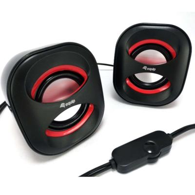 Equip 245331 mini usb speaker, 2.0 channels, wired, 3 w, 90 - 20 hz, 40 o, black