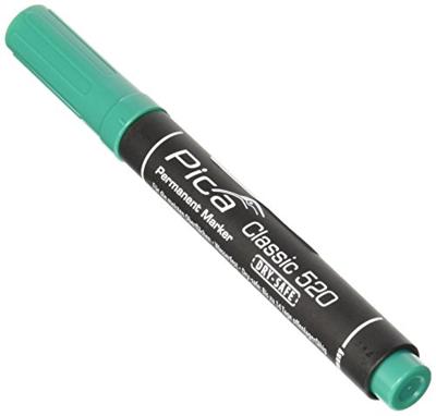 Pica 520/36 Permanent Marker | 1-4mm | Rond | Groen | 10 stuks - PI52036 Pica 520/36 Permanent Marker | 1-4mm | Rond | Groen | 10 stuks - PI52036