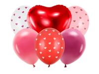 Liefdes Ballonnen Set Valentijn mix (6st) - thumbnail