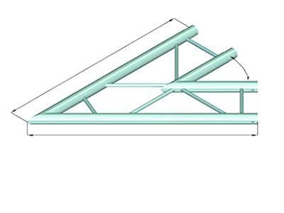 ALUTRUSS DECOLOCK DQ2-SPAC19H 2-way Corner 45Â° bk