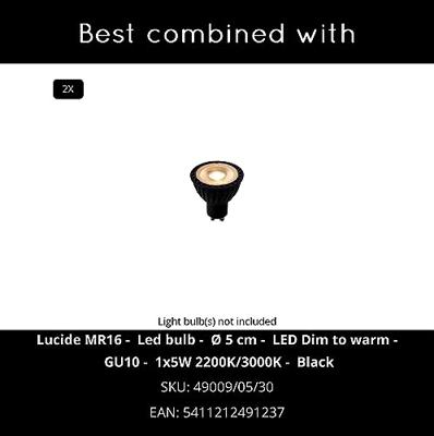 Lucide TRIMLESS - Inbouwspot - 2xGU10 - Zwart