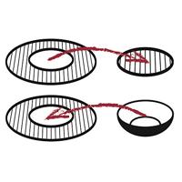 tepro Garten Guss-Wok-Einleger Wok Gietijzeren pan-inzet Zwart - thumbnail